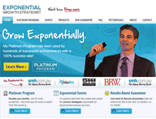 Tablet Screenshot of exponentialgrowthstrategist.com